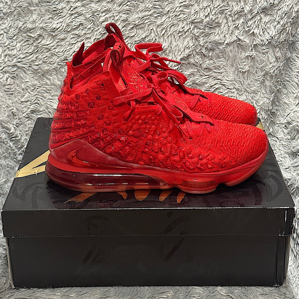 Red Lebron XVII, Men’s Size 12, ***LIKE NEW CONDITION***